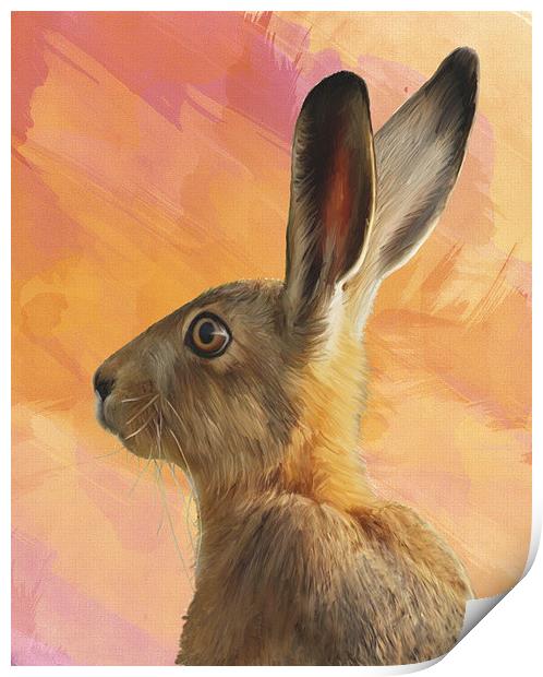Hare  Print by Tanya Hall