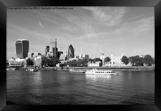 City of London Skyline Framed Print by Chris Day