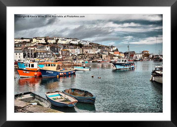  Mevagissey Cornwall Framed Mounted Print by Alexia Miles