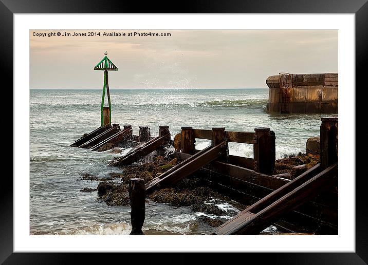  Seaton Sluice Harbour Mouth Framed Mounted Print by Jim Jones
