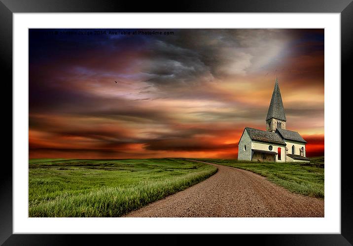  The little white church  Framed Mounted Print by Heaven's Gift xxx68