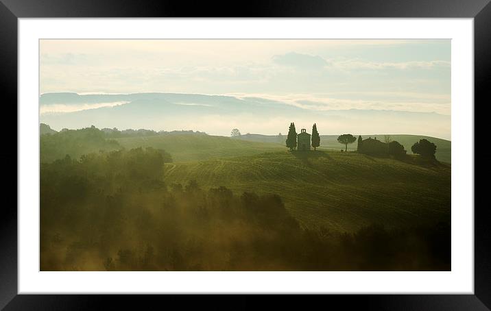  Tuscan chapel  Framed Mounted Print by Dave Wragg
