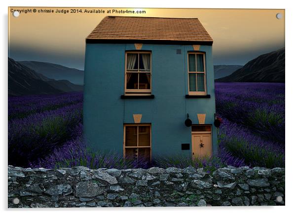  The Little blue House  Acrylic by Heaven's Gift xxx68