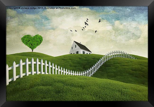 the little house on the Hill  Framed Print by Heaven's Gift xxx68