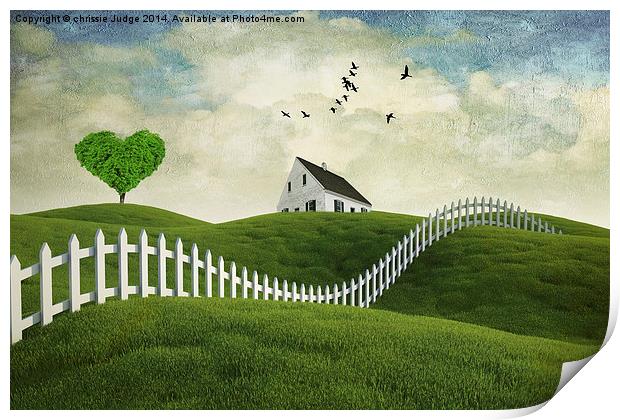 the little house on the Hill  Print by Heaven's Gift xxx68