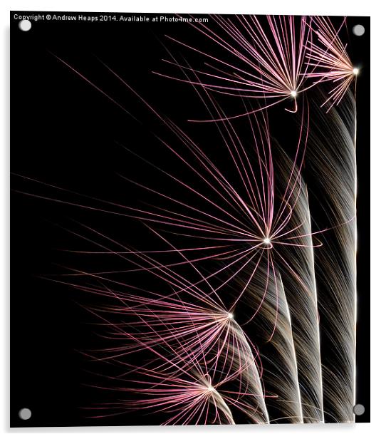  Fireworks Acrylic by Andrew Heaps
