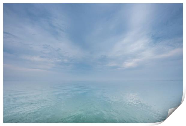  Calm Tranquil Seascape Print by ann stevens