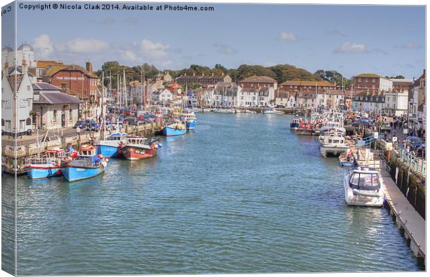 Weymouth Old Harbour Canvas Print by Nicola Clark