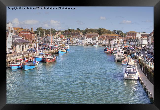 Weymouth Old Harbour Framed Print by Nicola Clark