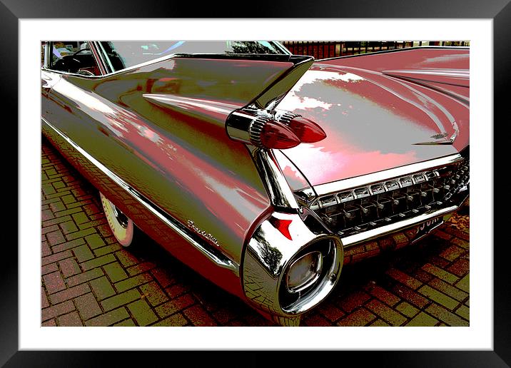 1959 Cadillac Coupe De Ville  Framed Mounted Print by graham young