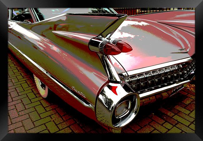 1959 Cadillac Coupe De Ville  Framed Print by graham young