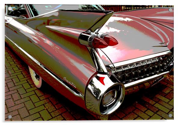 1959 Cadillac Coupe De Ville  Acrylic by graham young