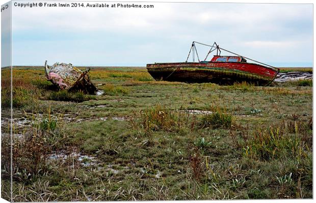  Abandoned and worse for wear boats Canvas Print by Frank Irwin