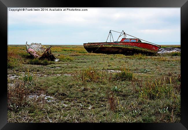  Abandoned and worse for wear boats Framed Print by Frank Irwin