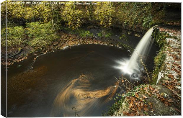  Sgwd Gwladus, waterfall, Brecon Beacons Canvas Print by Izzy Standbridge