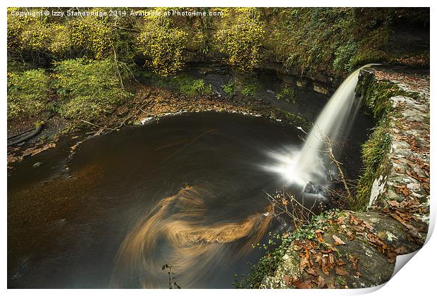  Sgwd Gwladus, waterfall, Brecon Beacons Print by Izzy Standbridge