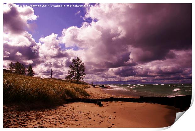  Michigan Stormy Skies Print by Ian Pettman