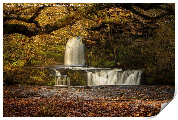 Autumn waterfall Print by Izzy Standbridge