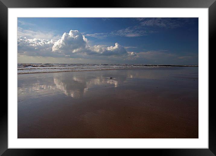  Mirrored in the sand Framed Mounted Print by Stephen Prosser