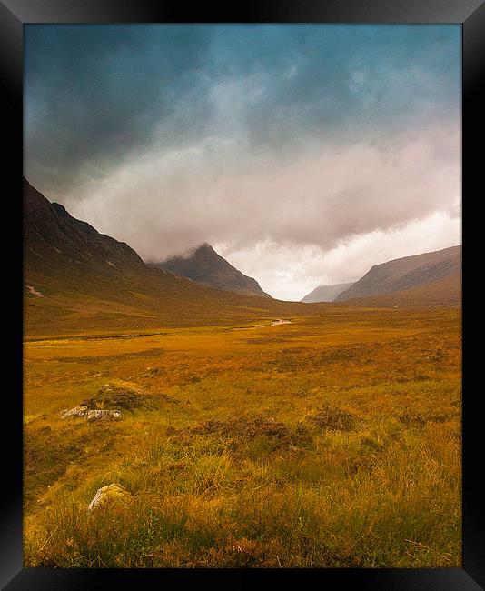  Moody Glencoe Framed Print by Stuart Jack