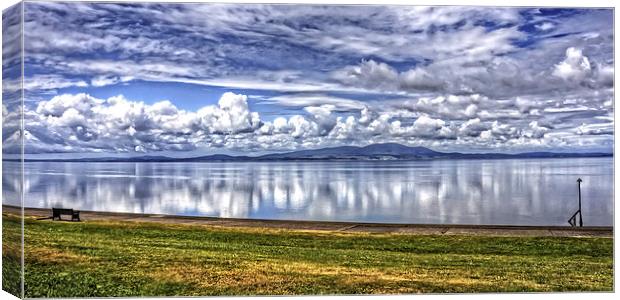Solway Firth Panorama Canvas Print by Tom Gomez