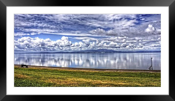 Solway Firth Panorama Framed Mounted Print by Tom Gomez