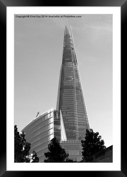 The Shard London Framed Mounted Print by Chris Day