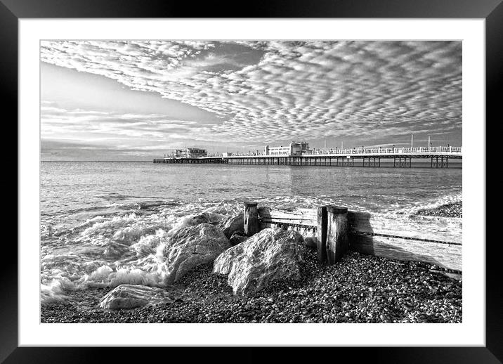  Worthing Beach West Sussex Framed Mounted Print by Clive Eariss