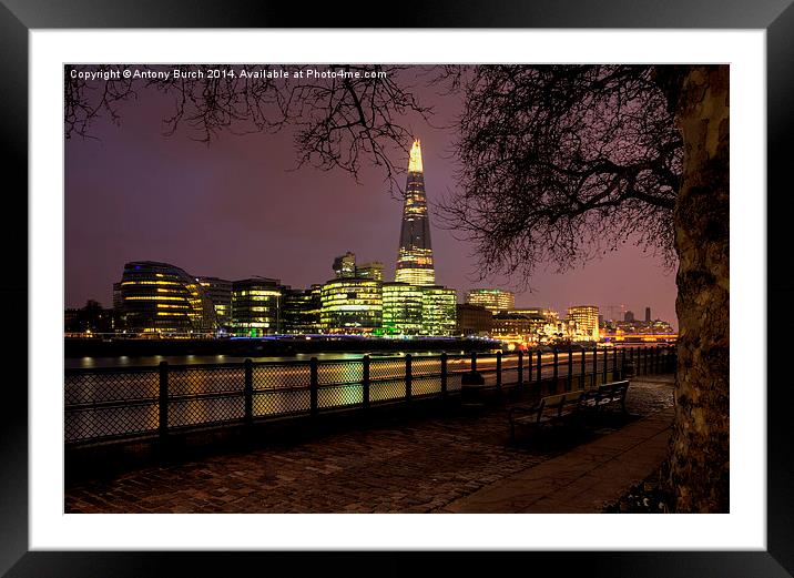 More London Framed Mounted Print by Antony Burch