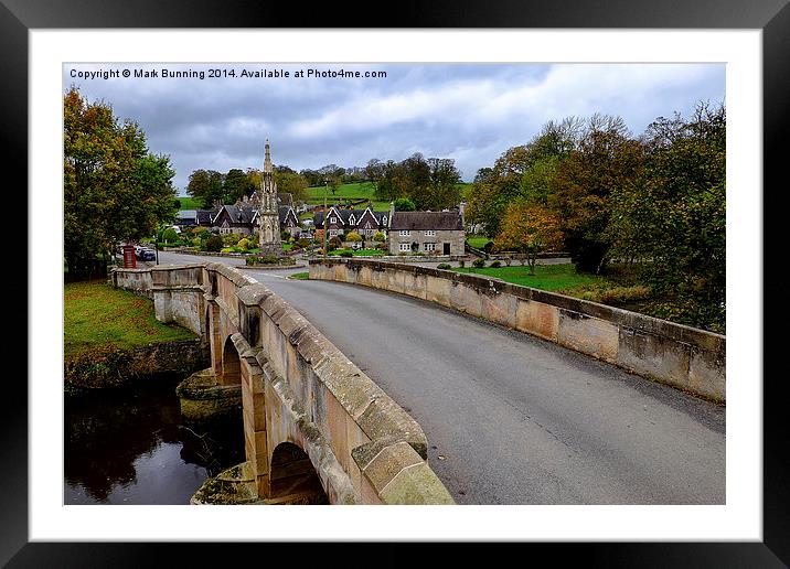 Ilam Village Framed Mounted Print by Mark Bunning