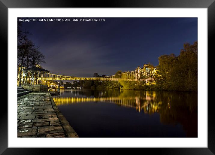 River Dee - Chester Framed Mounted Print by Paul Madden