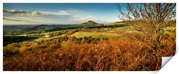  Roseberry Topping Panoramic Print by Dave Hudspeth Landscape Photography