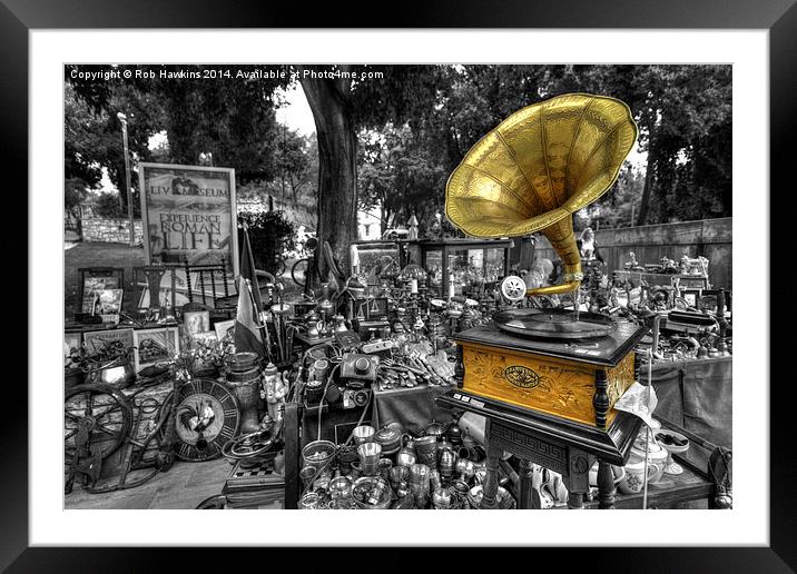  Gramophone  Framed Mounted Print by Rob Hawkins