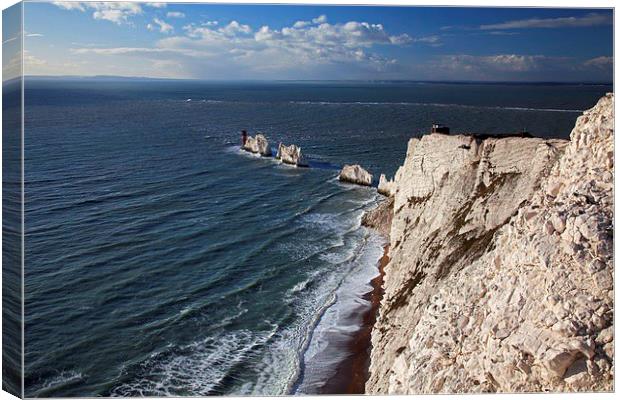 The needles, Isle of White Canvas Print by Stephen Prosser