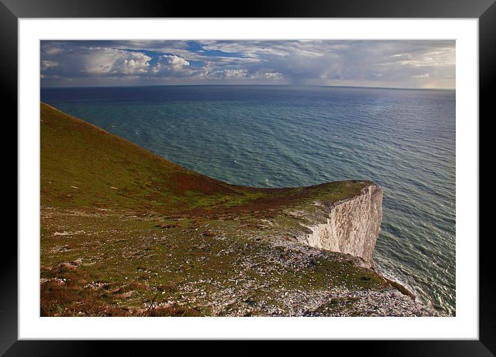  A cliff top view Framed Mounted Print by Stephen Prosser