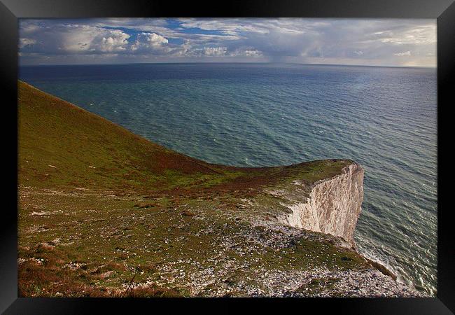  A cliff top view Framed Print by Stephen Prosser