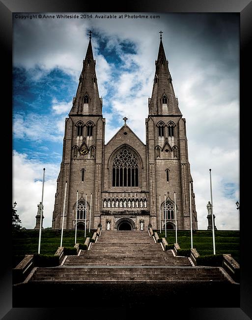  St Patrick's Cathedral Armagh Framed Print by Anne Whiteside