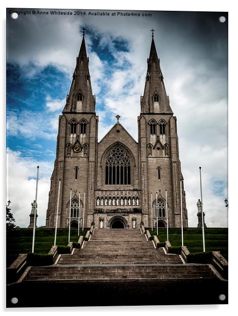  St Patrick's Cathedral Armagh Acrylic by Anne Whiteside