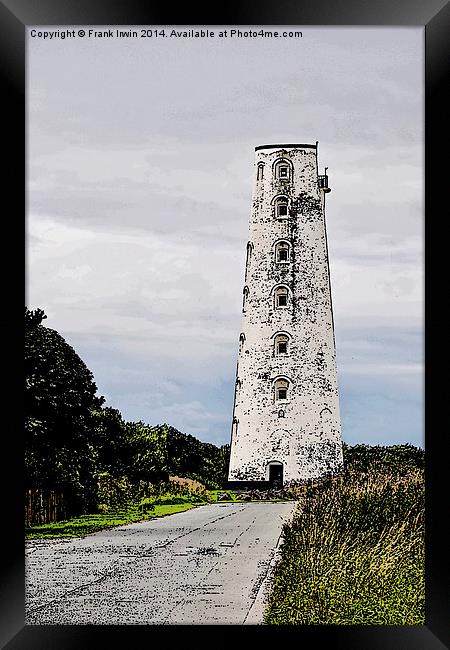  Artistic work of Leasowe Lighthouse               Framed Print by Frank Irwin