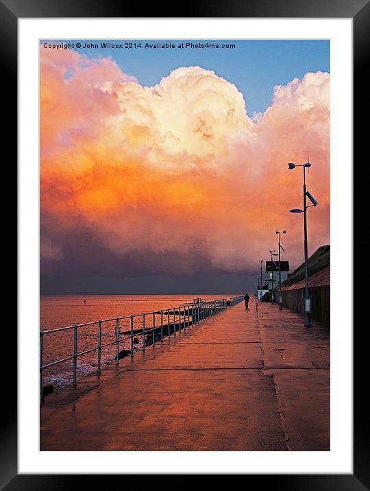  Sunset After the Storm Framed Mounted Print by John Wilcox