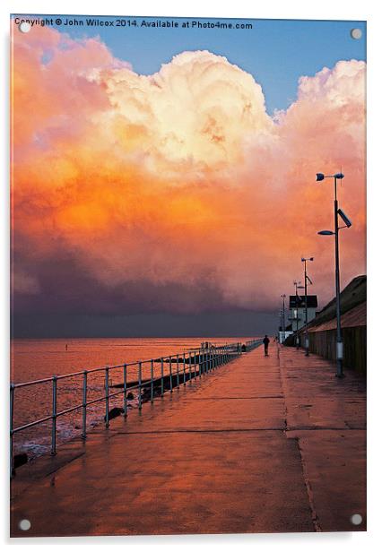  Sunset After the Storm Acrylic by John Wilcox