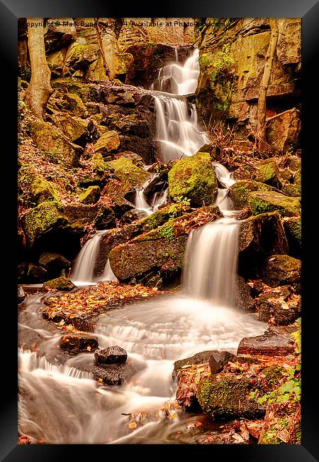 Lumsdale Falls Framed Print by Mark Bunning