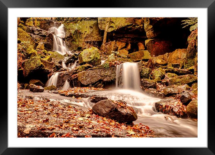 Lumsdale Falls 2 Framed Mounted Print by Mark Bunning