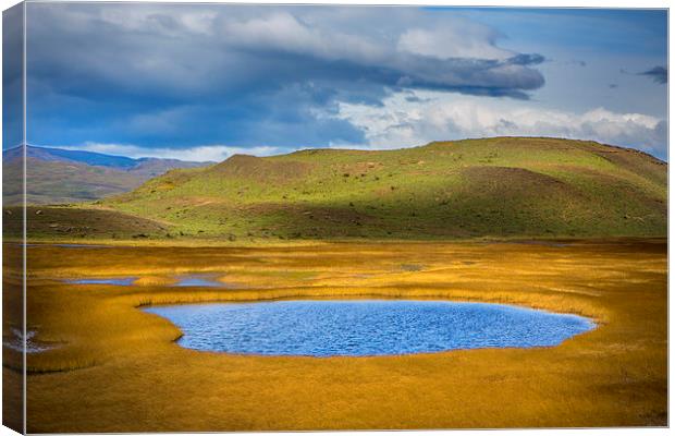  Patagonian Lakes Canvas Print by David Hare