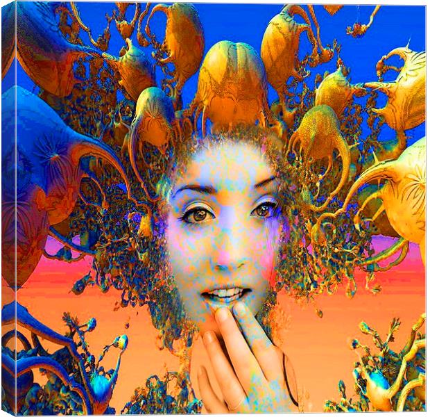  Organic Medusa Canvas Print by Matthew Lacey