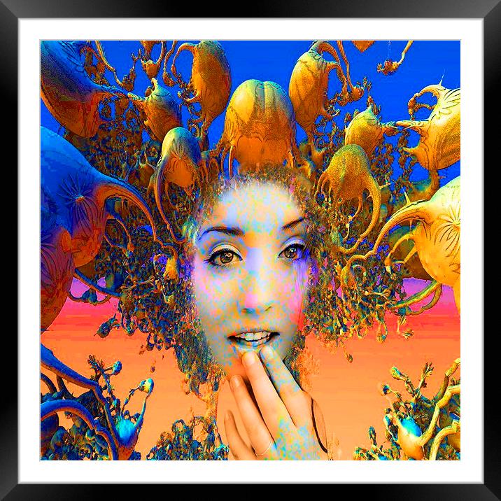 Organic Medusa Framed Mounted Print by Matthew Lacey
