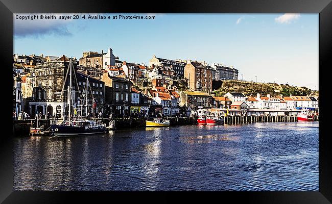  Harbour View Whitby Framed Print by keith sayer