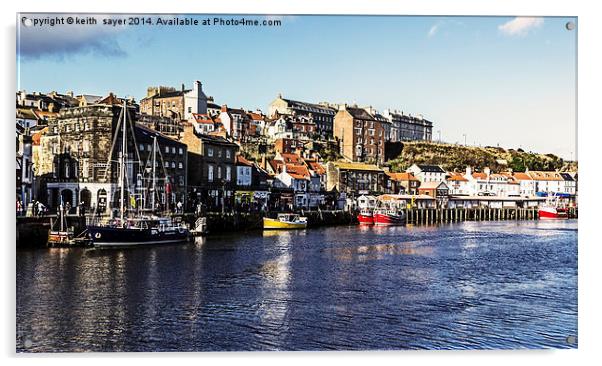  Harbour View Whitby Acrylic by keith sayer