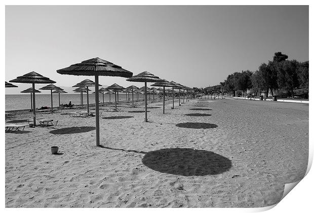  Busy Beach in Kos ! Print by graham shaw