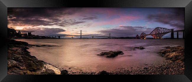  The two bridges on the Forth Framed Print by Creative Photography Wales